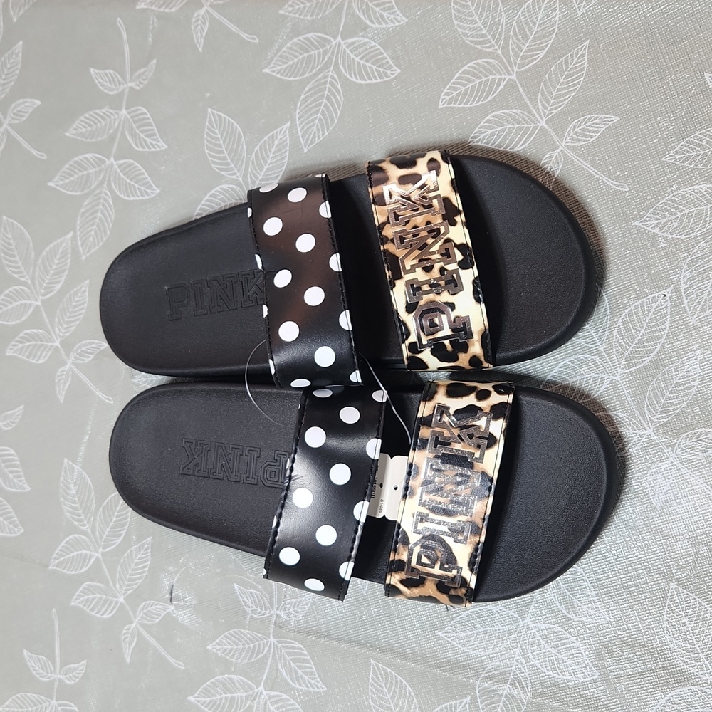 Pink Victoria Seceret Sliders